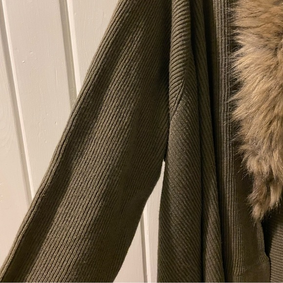 INC Faux fur collared cardigan- 3X NWOT - Picture 3 of 6